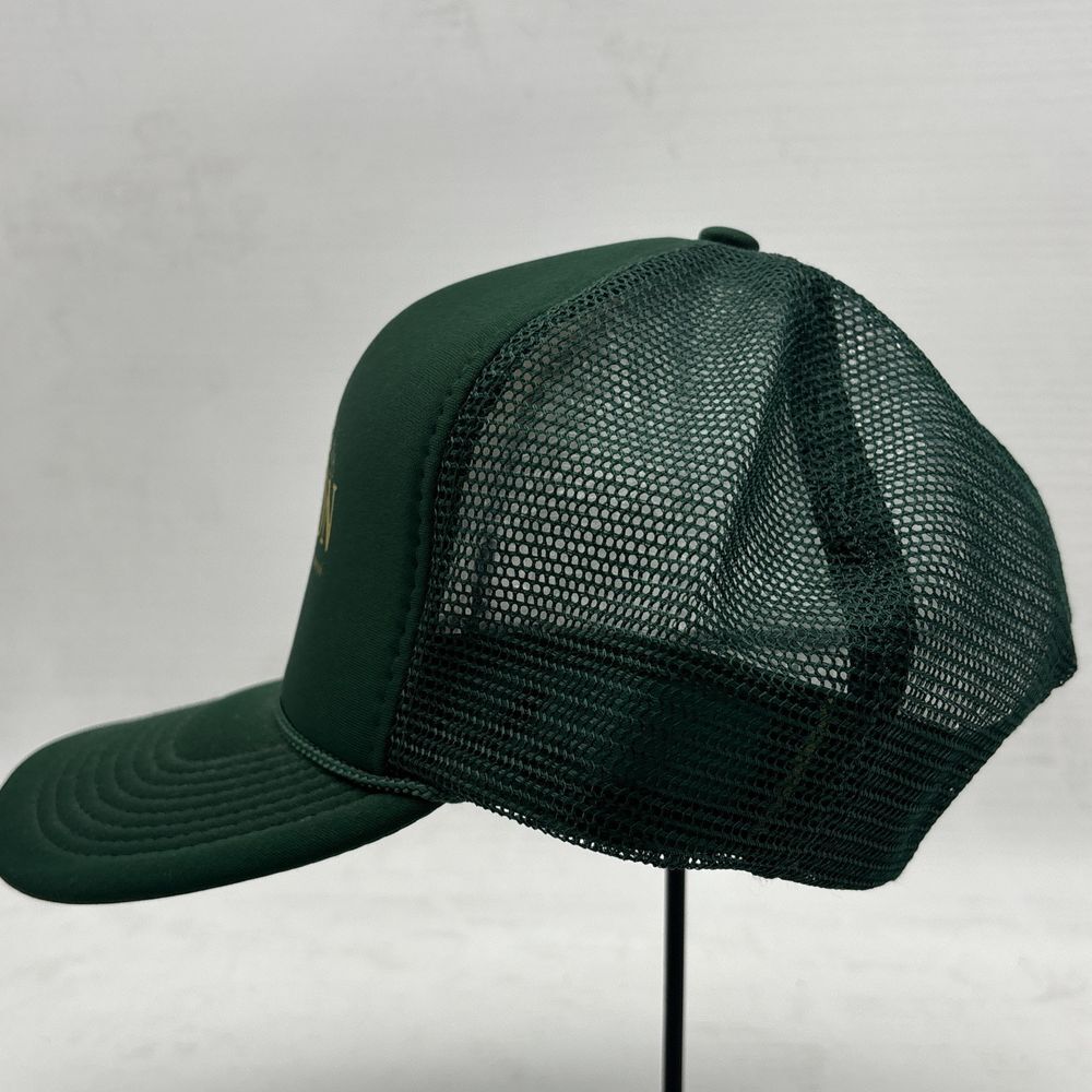 Vintage Green Trucker Hat Tourist Snap Back Mesh Rope Branson Missouri Eagle - Picture 4 of 12